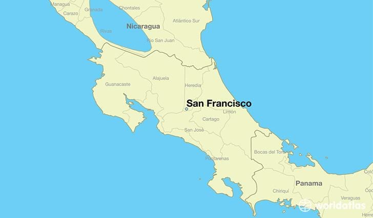 Ramani ya San Francisco juu ya dunia