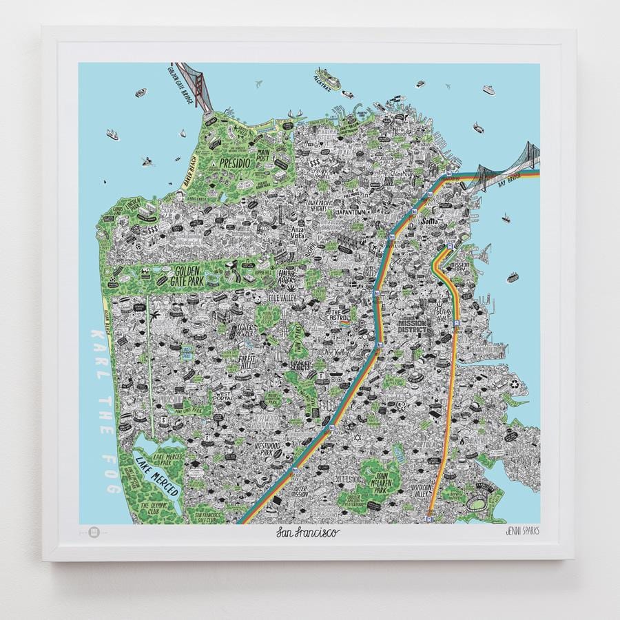 Ramani ya San Francisco sanaa