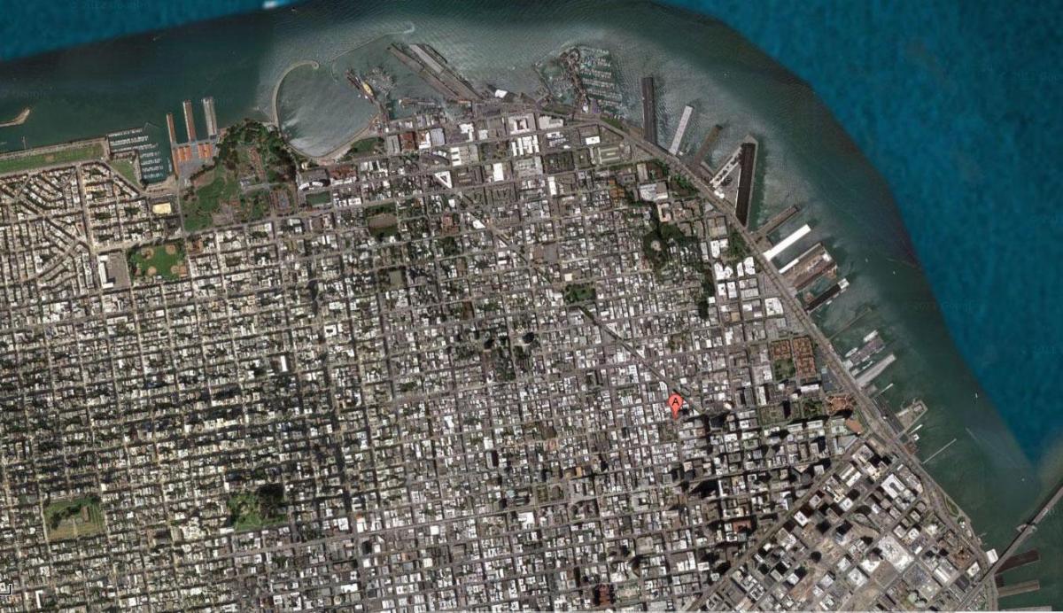Ramani ya San Francisco satellite