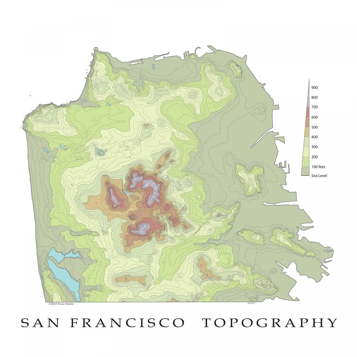 San Francisco topographic ramani