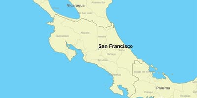 Ramani ya San Francisco juu ya dunia